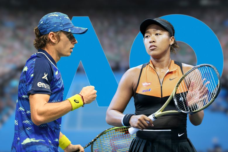 Alex De Minaur și Naomi Osaka Australian Open (2224938869,1492875113,399186766)