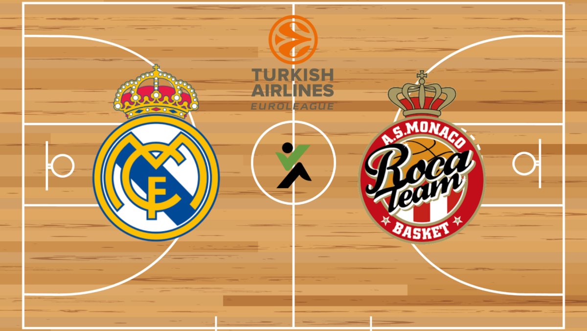 Real Madrid vs Monaco Euroliga de baschet 