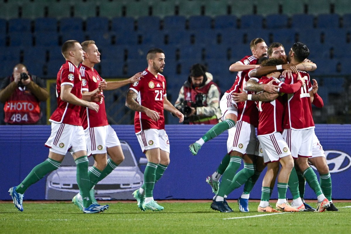 Calificare Campionatul European de Fotbal - Bulgaria-Ungaria 012 Martin Ádám, marcator maghiar, în dreapta, în etapa a noua a preliminariilor Campionatului European, la 16 noiembrie 2023. Fotografie din: MTI/Szigetváry Zsolt