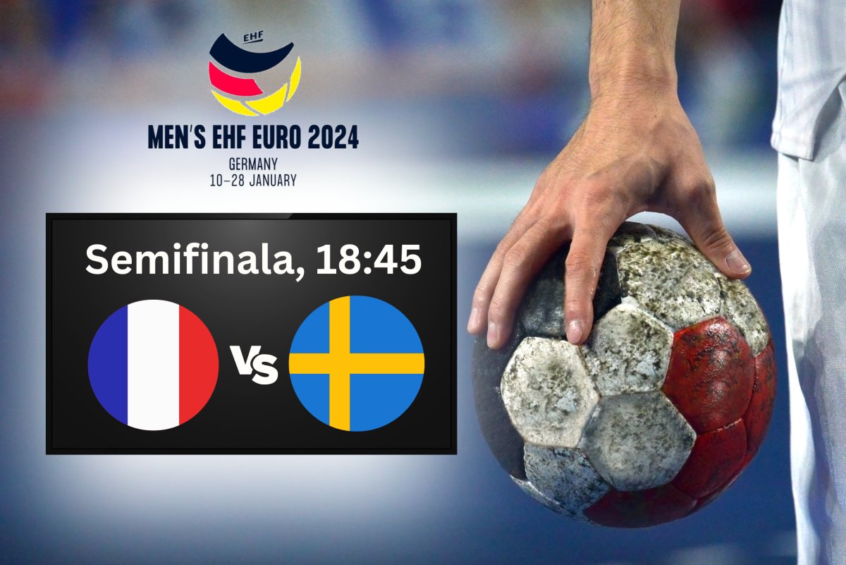 Franța vs Suedia EHF EURO 2024 semifinala 