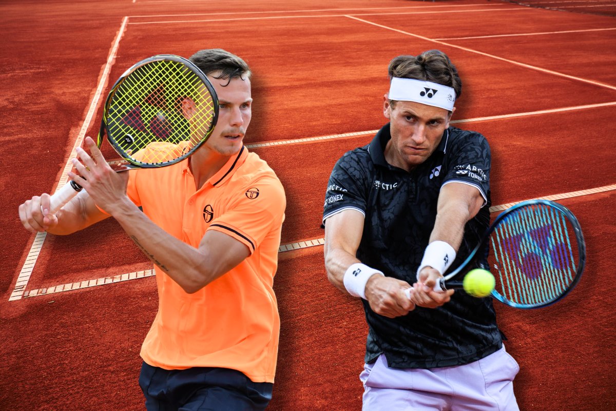 Márton Fucsovics vs Casper Ruud (1674242632,2323544605) Fotografii: FRANCESCO PANUNZIO/Shutterstock, Christian Bertrand/Shutterstock